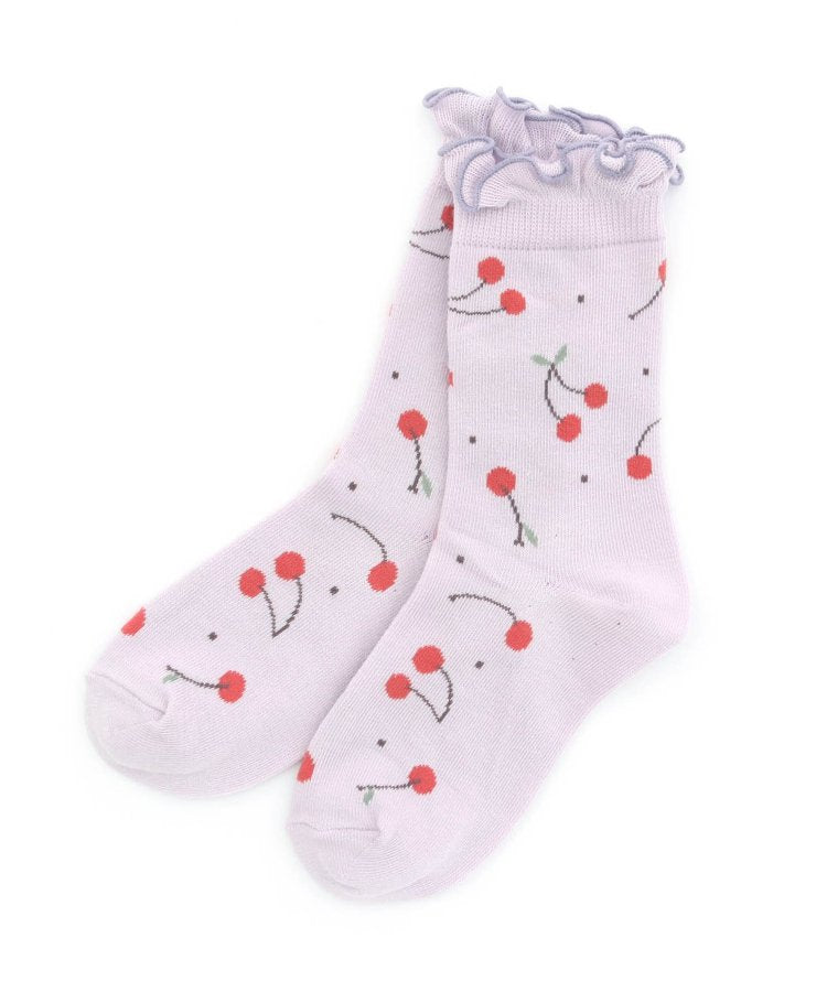 3P套裝 櫻桃圖案襪子