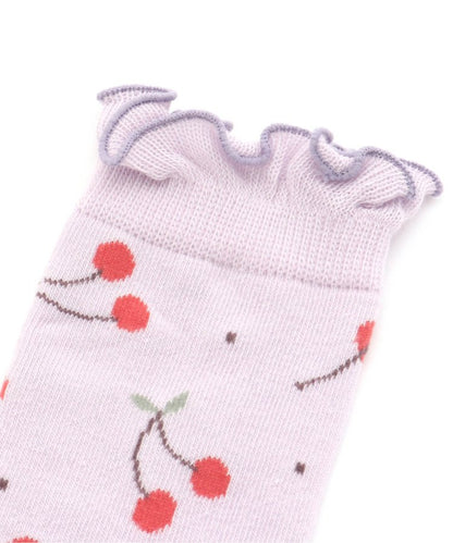 3P套裝 櫻桃圖案襪子