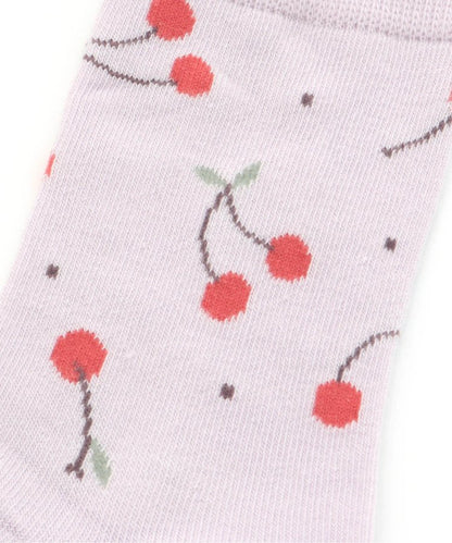 3P套裝 櫻桃圖案襪子