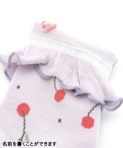 3P套裝 櫻桃圖案襪子