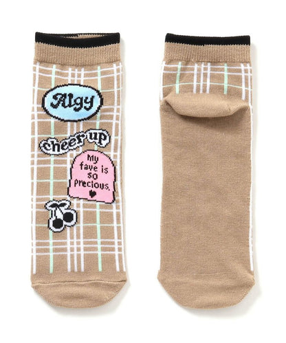 3P對象 徽章風logo短襪