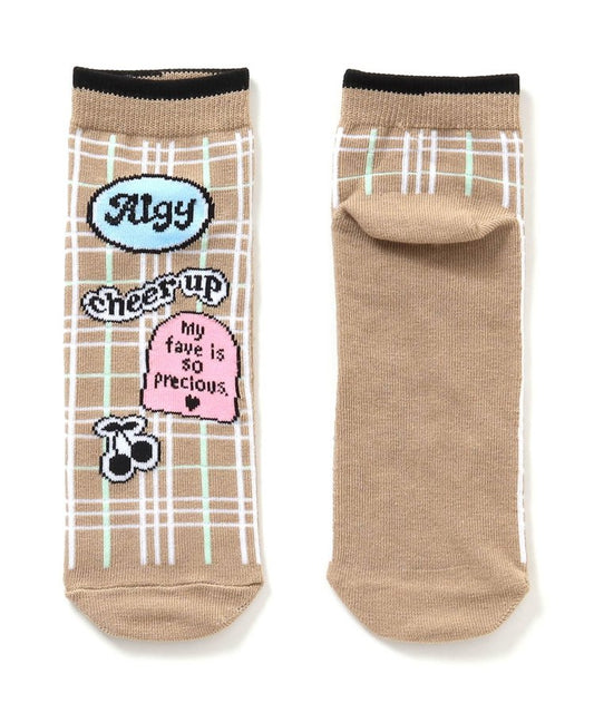 3P對象 徽章風logo短襪