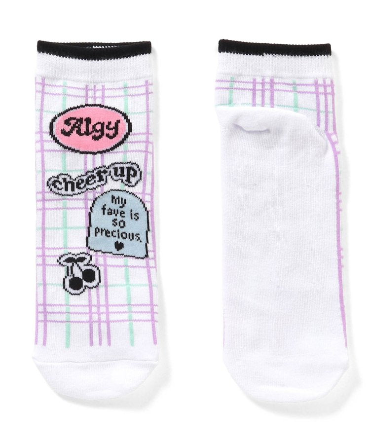 3P對象 徽章風logo短襪