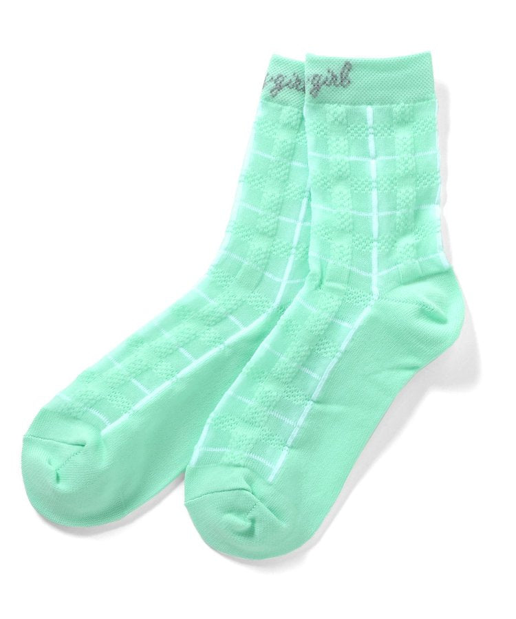 3P套裝 格紋透明薄襪