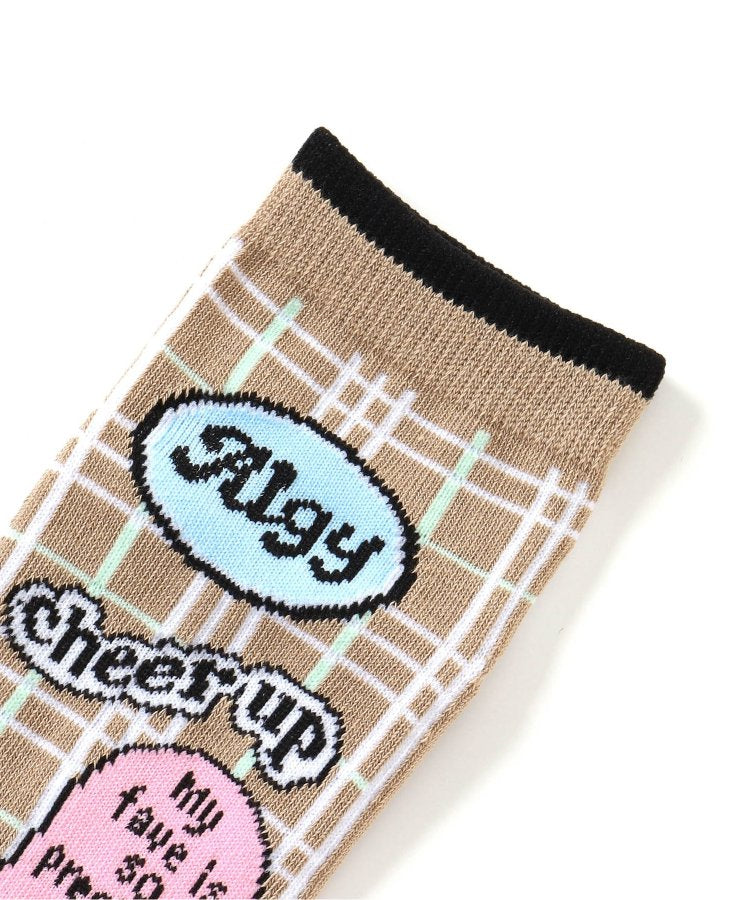 3P對象 徽章風logo短襪