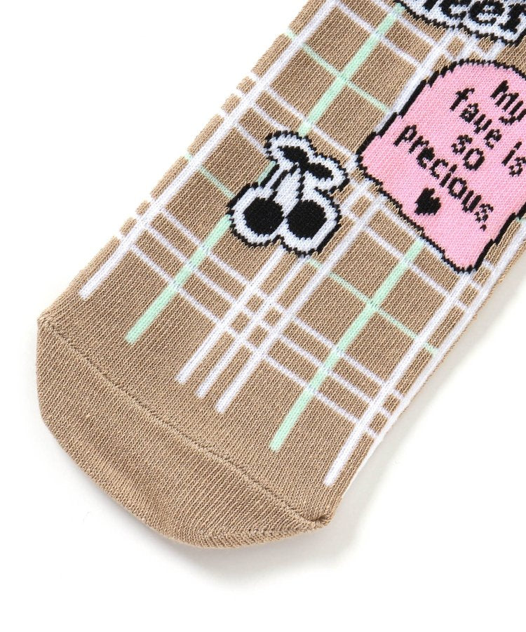 3P對象 徽章風logo短襪