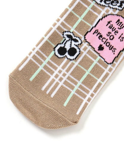 3P對象 徽章風logo短襪