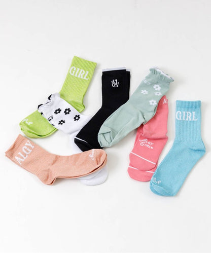 3件套目標 紋理LOGO短襪