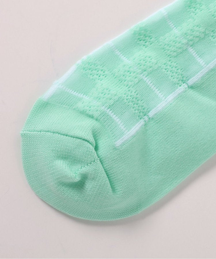 3P套裝 格紋透明薄襪