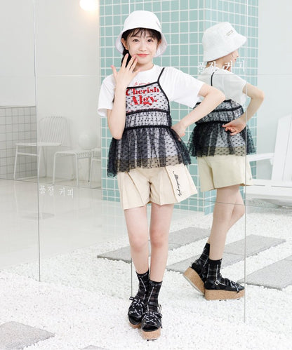 3P套裝 格紋透明薄襪