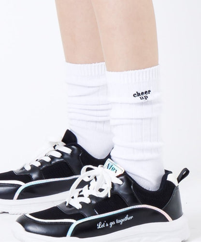 3P對象 彩色鬆垮襪