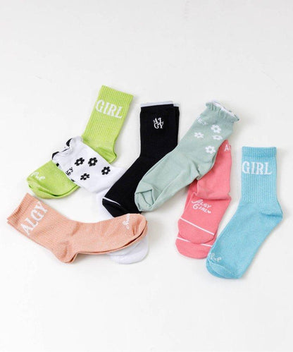 3P套裝 大logo圖案船襪