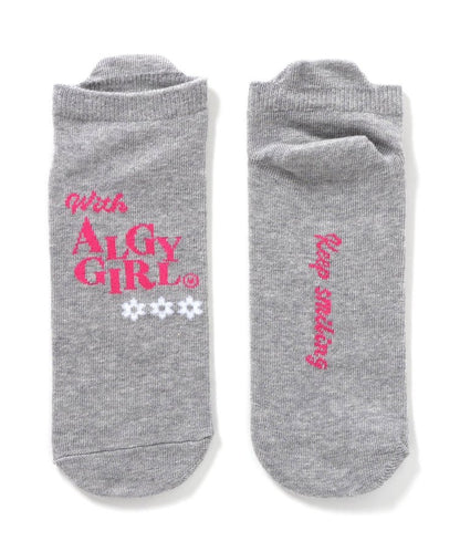 3P目標 花朵logo短襪