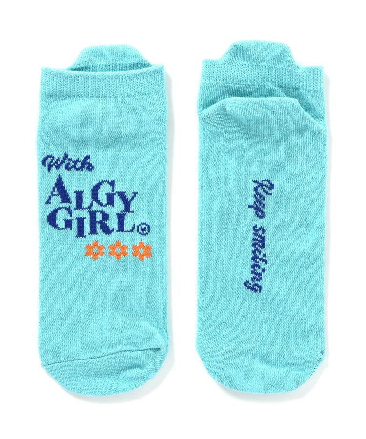 3P目標 花朵logo短襪