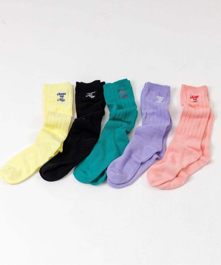 3P對象 彩色鬆垮襪