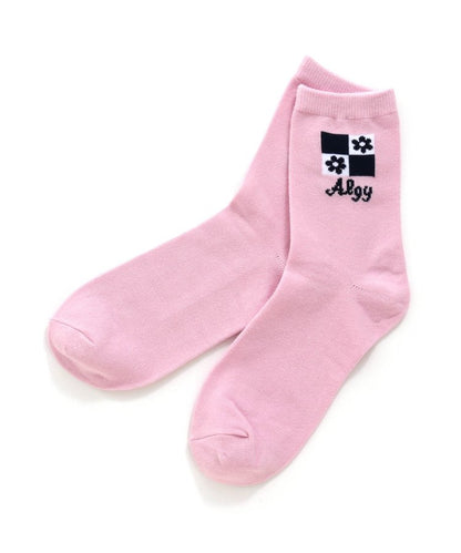 3P對象 格子圖案船襪