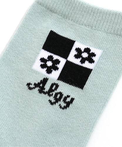 3P對象 格子圖案船襪