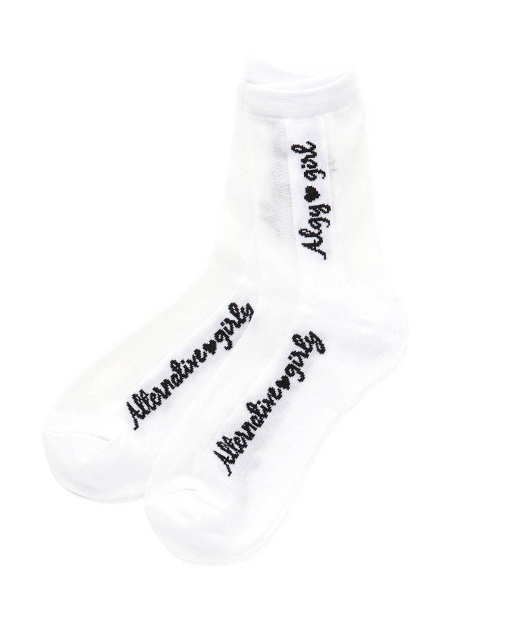 3P對象 縱橫交錯透明踝襪