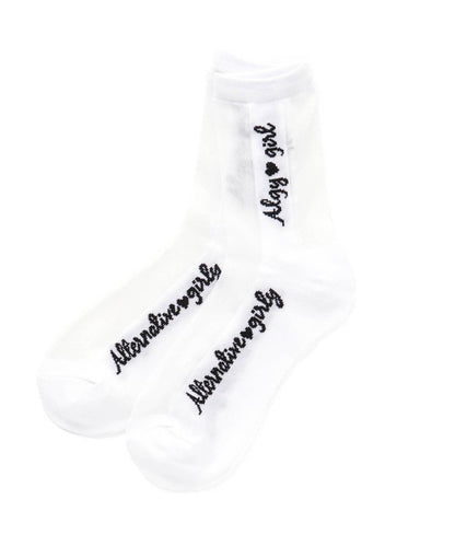 3P對象 縱橫交錯透明踝襪