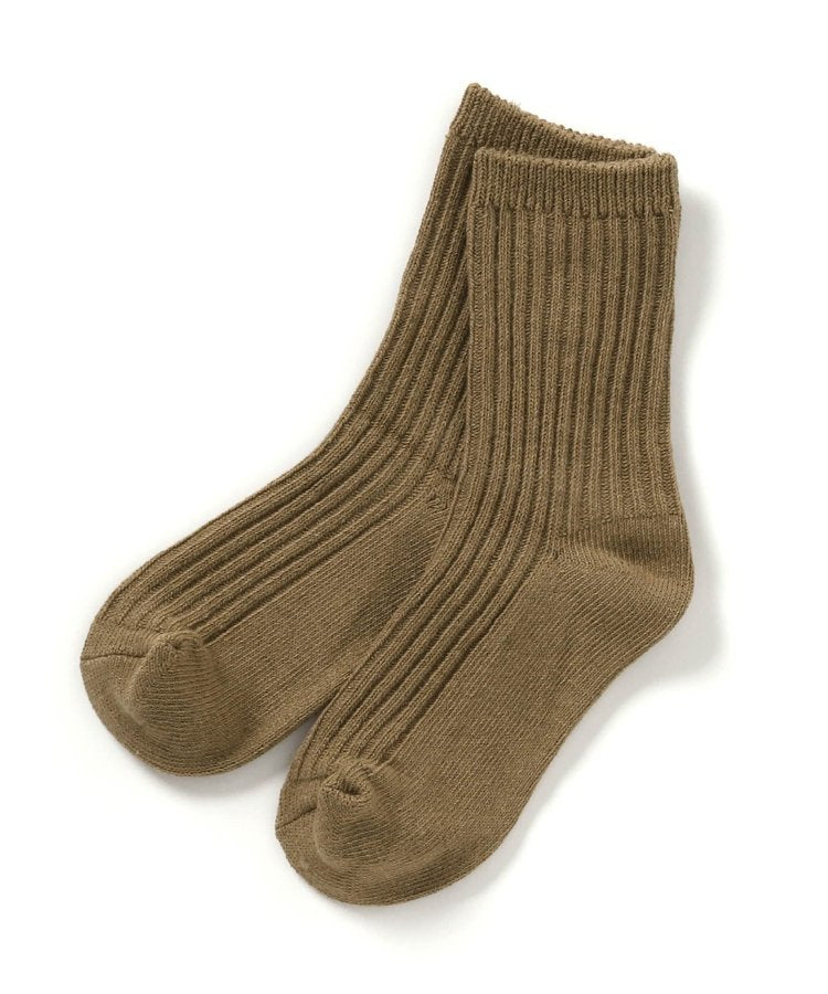 3P套裝 自然色彩條紋襪