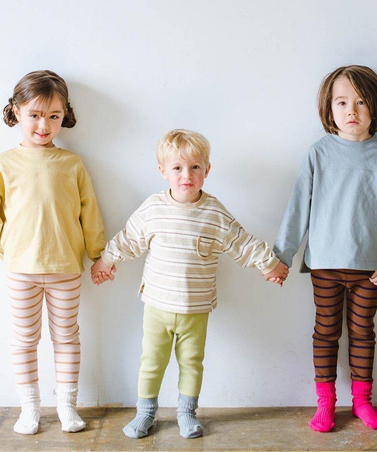 3P套裝 自然色彩條紋襪