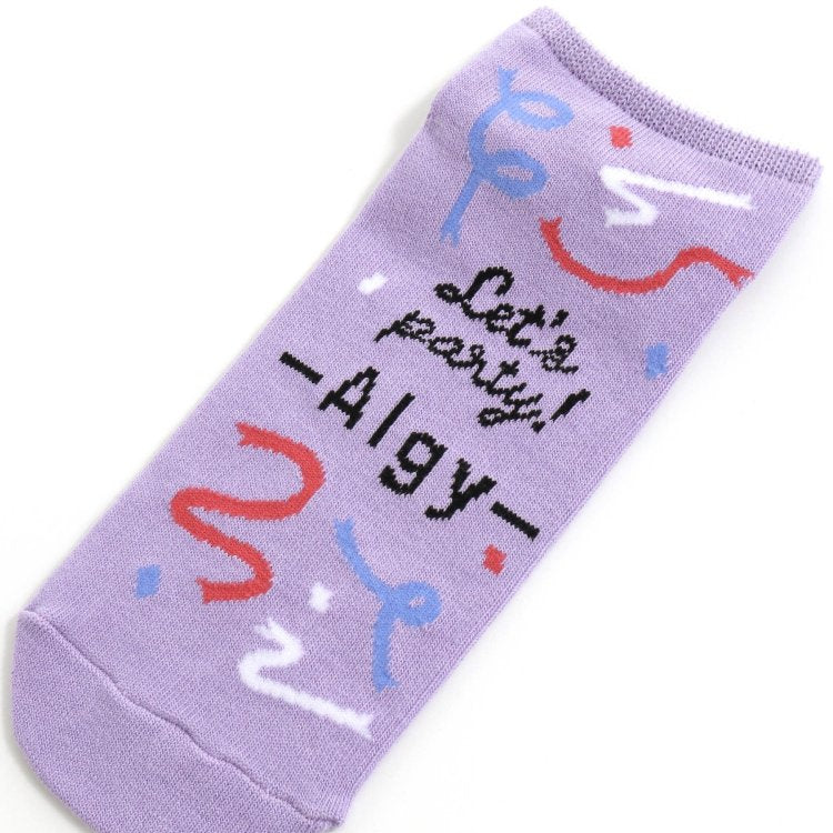 3P抗菌防臭派對圖案短襪