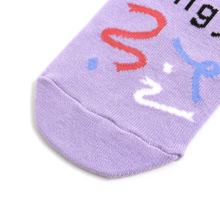 3P抗菌防臭派對圖案短襪