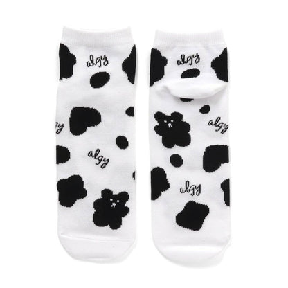 3P套裝 熊紋短襪