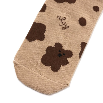 3P套裝 熊紋短襪