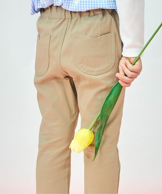 鬱金香口袋緊身褲 十分褲長