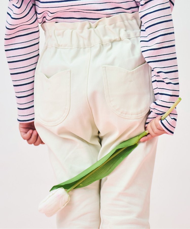 鬱金香口袋緊身褲 十分褲長