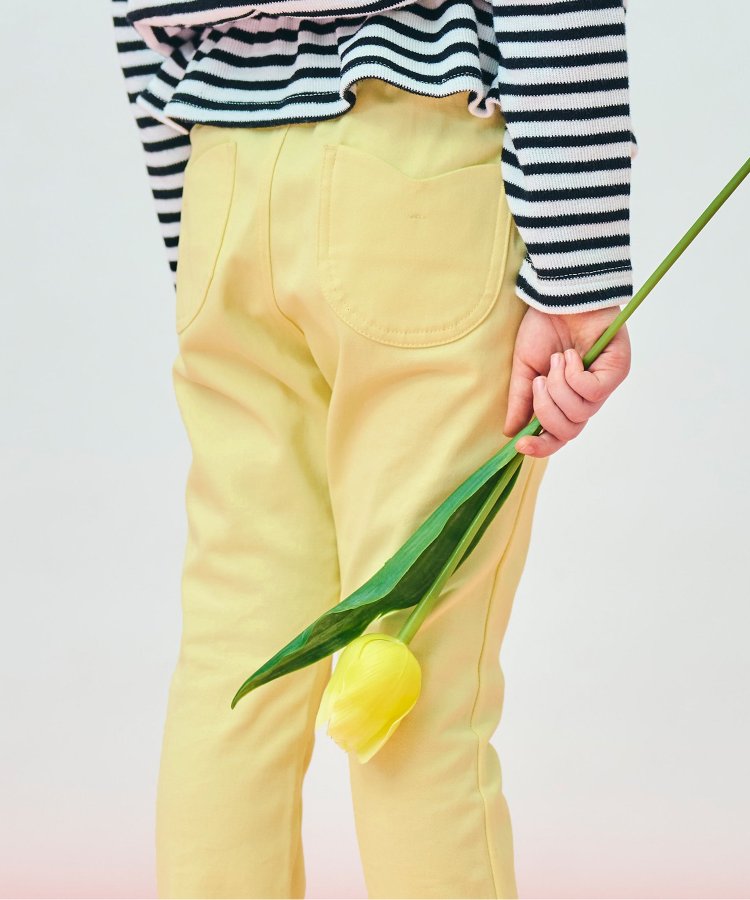 鬱金香口袋緊身褲 十分褲長