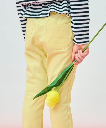 鬱金香口袋緊身褲 十分褲長