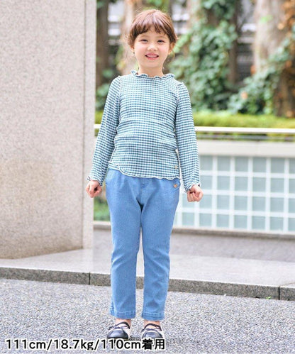 鬱金香口袋緊身褲 十分褲長