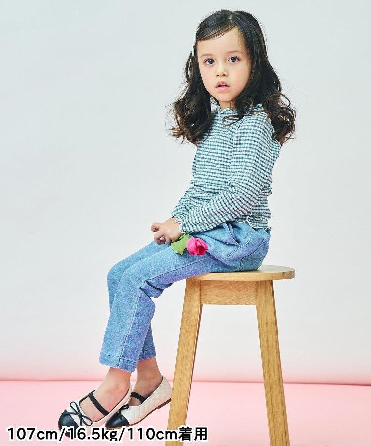 鬱金香口袋緊身褲 十分褲長