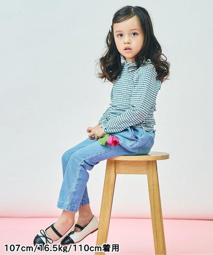 鬱金香口袋緊身褲 十分褲長