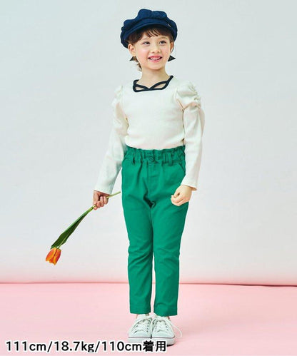 鬱金香口袋緊身褲 十分褲長