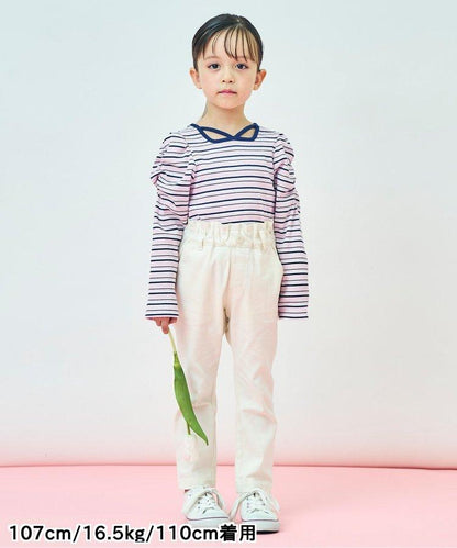 鬱金香口袋緊身褲 十分褲長