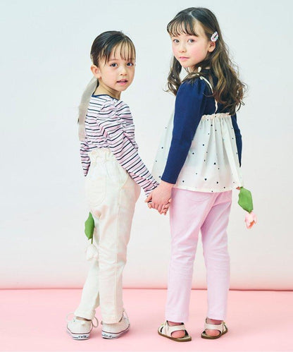 鬱金香口袋緊身褲 十分褲長