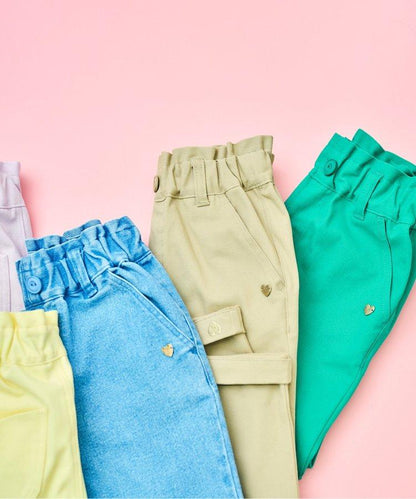 鬱金香口袋緊身褲 十分褲長