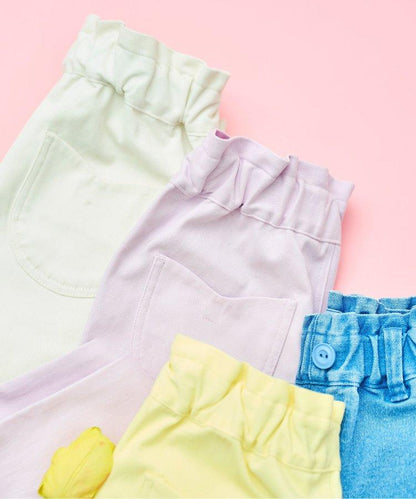 鬱金香口袋緊身褲 十分褲長