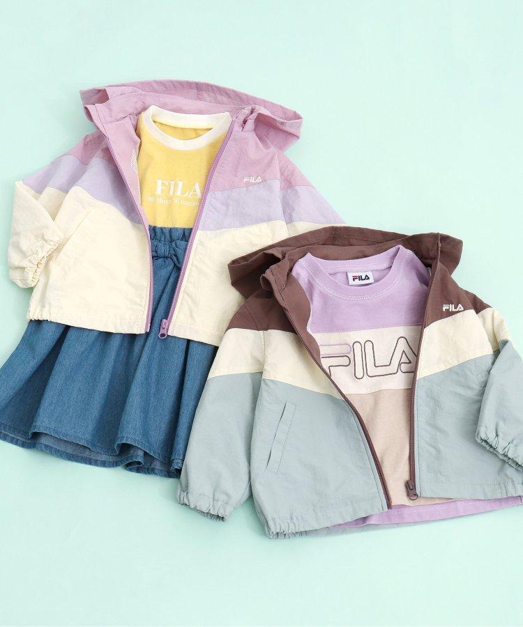 FILA 標誌刺繡拼接連衣裙