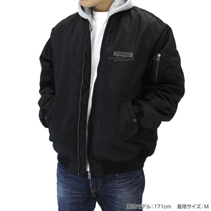 86―八十六―_M尺寸_〈死神〉個人標誌 MA-1夾克/黑色