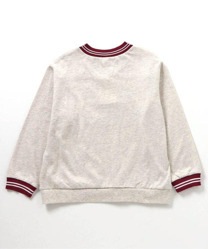 條紋圓領大學T恤