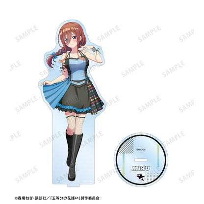 《五等分的新娘》∽_rockin’star合作 描繪版 中野三玖 搖滾偶像版 大號亞克力立牌