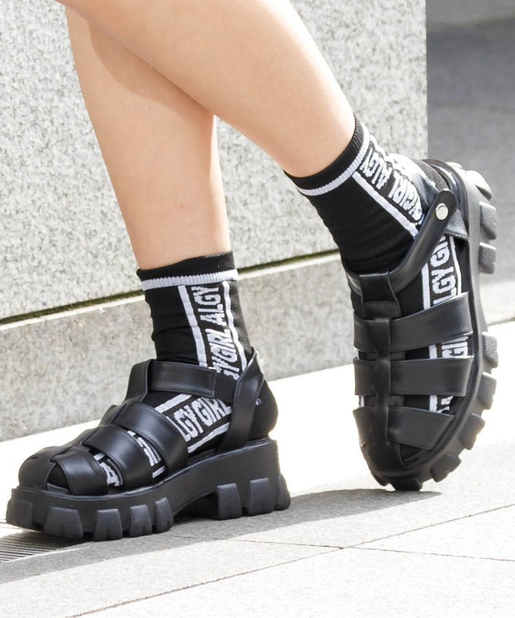 3P對象 縱橫交錯透明踝襪