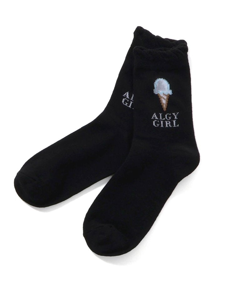 3P對象 冰淇淋圖案透明薄襪