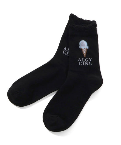 3P對象 冰淇淋圖案透明薄襪