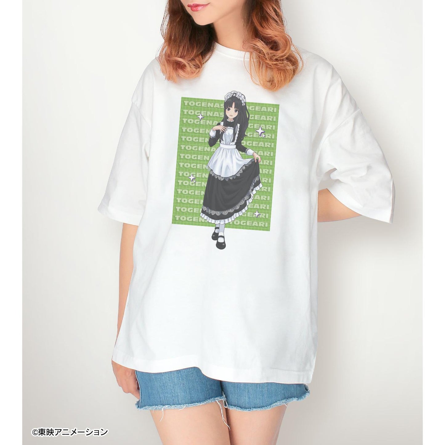 《哭泣少女樂隊》_(尺碼/M)_描繪新作 安和 すばる 女僕風款 大尺寸T恤 男女通用