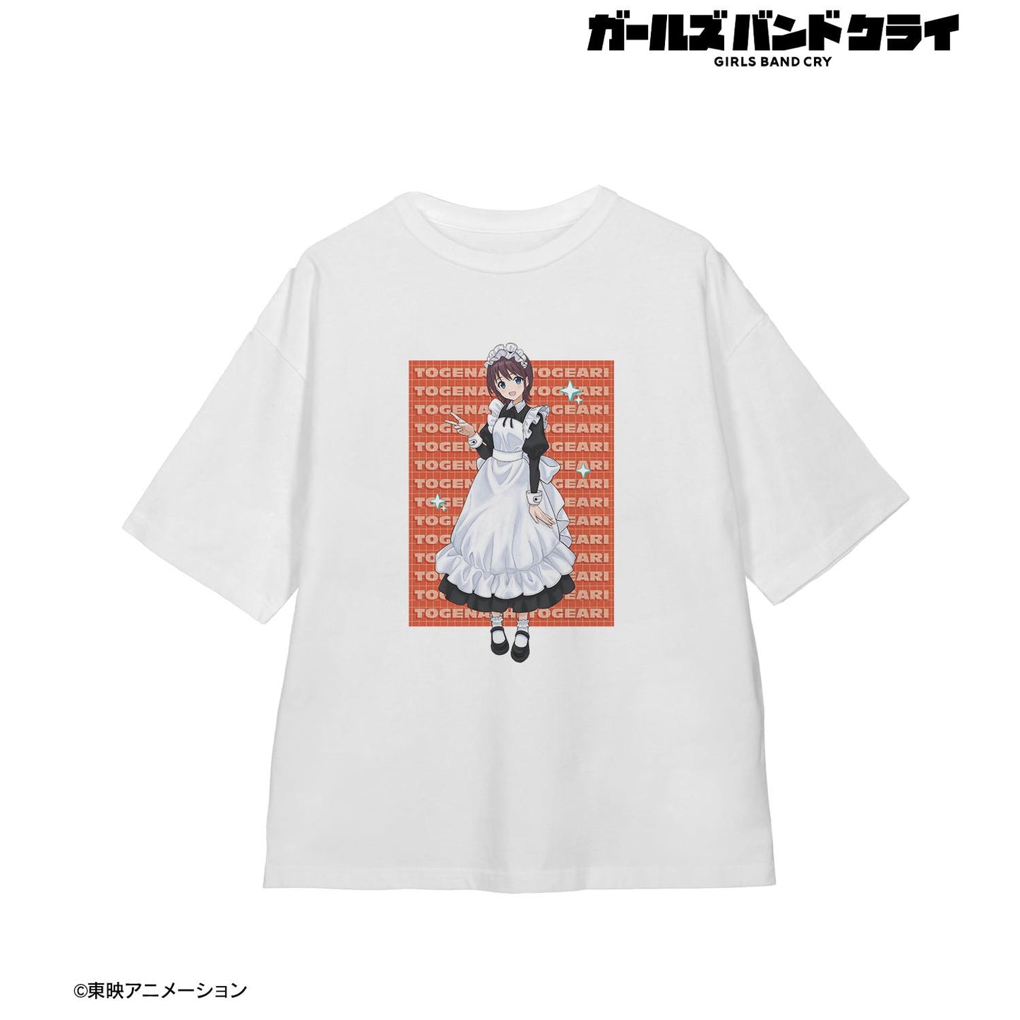 《哭泣少女樂隊》_(尺碼/XL)_描繪新作 井芹 仁菜 女僕風款 大尺寸T恤 男女通用